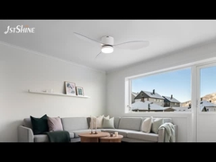 48 inç Plastik Modern Tavan Vantilatörü Işıklı Yatak Odası İçin APP Akıllı Kontrol