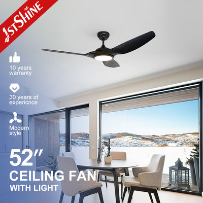 LED 35w 6 Hızlı DC Motor Tavan Ventilatörü Uzaktan Kumarlı Siyah ABS Kılıçları