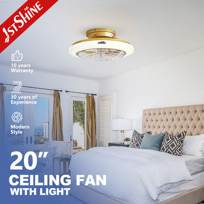 satın al 1stshine 20 inç düşük profilli altın tavan fanı LED ışığı ve duvar kontrol anahtarı ile Çevrimiçi üretim
