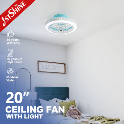 satın al Flash Mount Modern Bladeless Tavan Ventilatörü 3 Renkli LED Işık Sessiz DC Motor Çevrimiçi üretim