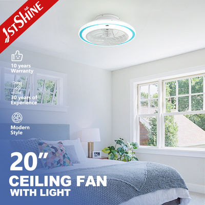 satın al Küçük 20 Inch Flush Mount LED Tavan Ventilatörü Işık ve Renk Sıcaklığı 3000-6500K Çevrimiçi üretim