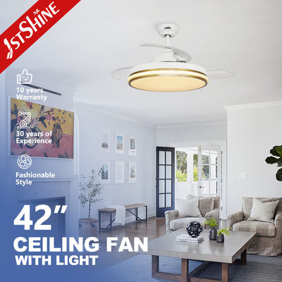satın al 110-240V/50Hz-60Hz Ev, Otel, Ofis için LED Tavan Vantilatörü, Işıklı ve Geri Çekilebilir Kanatlı Çevrimiçi üretim