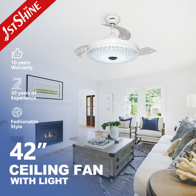 satın al 230V DC Motor Çekici Tavan Ventilatörü Işık Akrilik lamba gölgesi Çevrimiçi üretim