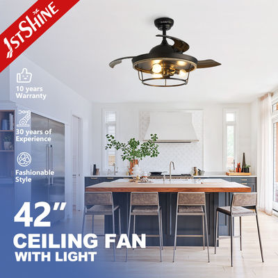 satın al Çiftlik Endüstriyel Flush Mount Kara Tavan Ventilatörü Oturma Odası Yatak Odası Mutfak Çevrimiçi üretim