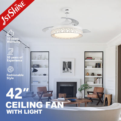 satın al Yüksek Lümenli LED Tavan Vantilatörü Gizli Kanatlı Modern Tasarım Stili Dimmer Desteği Var Çevrimiçi üretim