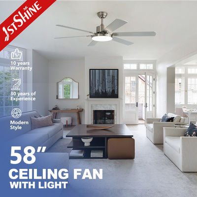 satın al 58 inç yatak odası tavan fanları ışıkları ile geri dönüştürülebilir sessiz DC motor MDF bıçağı Çevrimiçi üretim