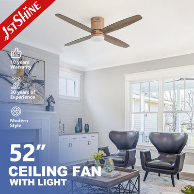 satın al Düşük profilli 4 MDF Blades LED tavan fanı akıllı kontrol ve 3000K/4500K/6000K CCT ile Çevrimiçi üretim