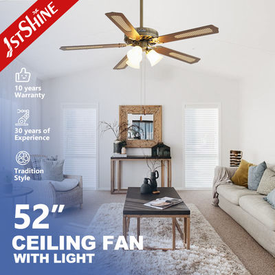 satın al Klasik Antik Bakır Tavan Ventilatörü Hafif Çekici Zincirli AC Motoru 5 Mdf Blade Çevrimiçi üretim