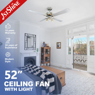 satın al Sessiz 50HZ oturma odası tavan fanı ile ışık dört MDF bıçağı Çevrimiçi üretim