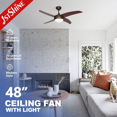 satın al 1stshine Doğal Rüzgar 4 MDF Blades LED Tavan Ventilatörü Işık ve Uzak Modern Tasarım Çevrimiçi üretim