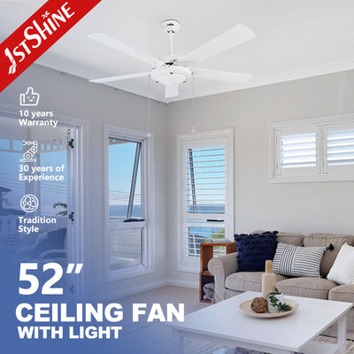 satın al Çerez Modern LED Tavan Ventilatörü 5 Blade Frosted Cam Işık Çevrimiçi üretim