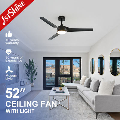 satın al Düşük Gürültü Tasarımı Işıklı Uzaktan Ventilatör 3 Siyah Blades Modern Oturma Odası Çevrimiçi üretim