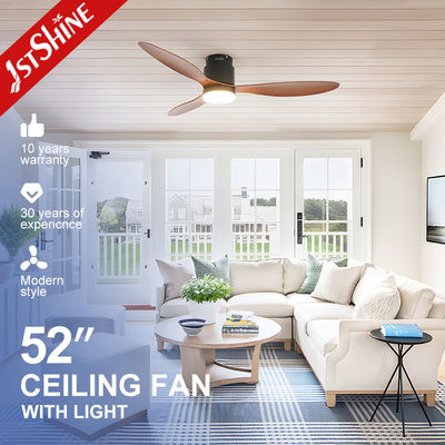 satın al 52 Inch Flush Tavan Ventilatörü Işık Dekoratif Plastik DC Motor Çevrimiçi üretim
