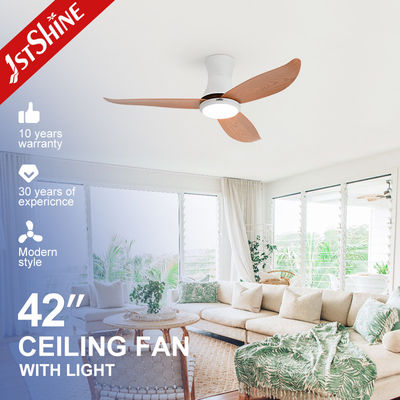 satın al 6 Speed Remote Control Flush Mount LED Ceiling Fan With Light Quiet DC Motor Çevrimiçi üretim