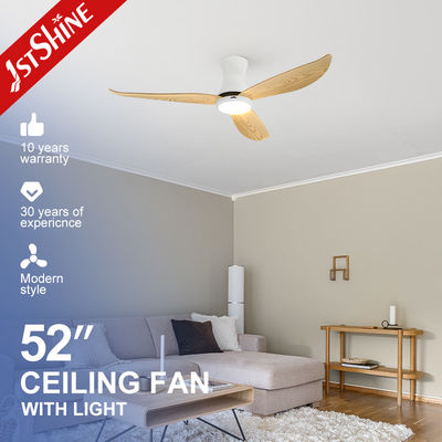 satın al 110-240V/50Hz-60Hz Input Voltage LED Ceiling Fan with Wood Grain Blades and 6 Speeds Çevrimiçi üretim