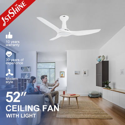 satın al 52 İnç DC Motor Enerji Tasarruflu Lüks Beyaz LED Işıklı Tavan Vantilatörü Işıklı 5 Hız Çevrimiçi üretim