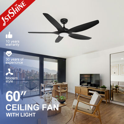 satın al Siyah Modern Tavan Ventilatörü LED Işık 5 ABS Blade Soğutma Hava Çevrimiçi üretim