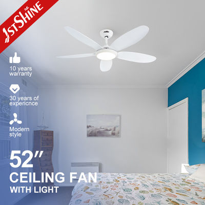 satın al 1stshine Yüksek hava akışı LED tavan fanı 5 beyaz ABS bıçağı ve metal lamba gövdesi ile Çevrimiçi üretim