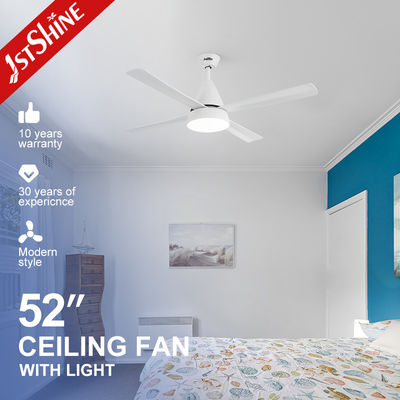 satın al 52 İnç Beyaz LED Tavan Fanı, Sessiz DC Motor Modern Fan Işığı Çevrimiçi üretim