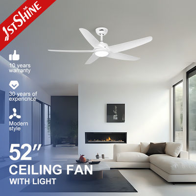 satın al Beyaz Tavan Fanı Işıklı 5 Plastik Blade DC Motor Enerji tasarrufu Çevrimiçi üretim