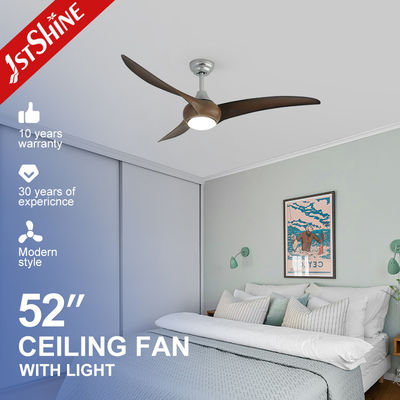 satın al 52 inç Sliver ABS Blades LED ışığı ve uzaktan kumanda ile tavan fanı Çevrimiçi üretim