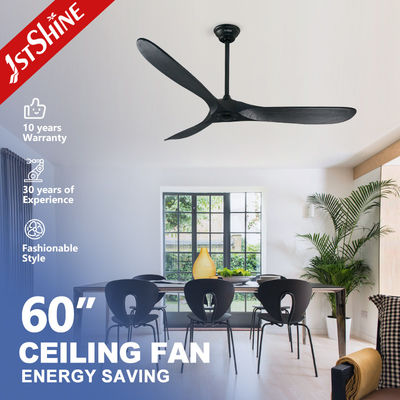 satın al CE ROHS 3 Blade Solid Wood Tavan Ventilatörü Işıksız 60 Inch Çevrimiçi üretim