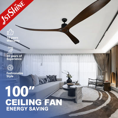 satın al Uzaktan kumanda ile 100 inç büyük tavan fanı 3 Solid Wood Blade DC motor Çevrimiçi üretim