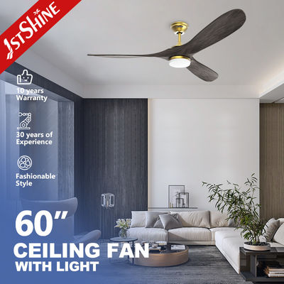 satın al 60 inç lüks 3 ahşap bıçaklı tavan ışığı fan sessiz DC motoru ile Çevrimiçi üretim
