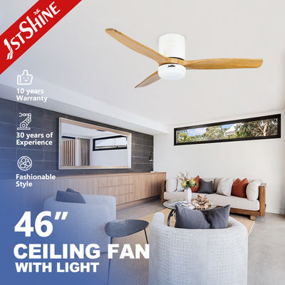 satın al 3 Doğal Ahşap Kılıçlar Akış Montajı Akıllı Uygulama Kontrolü Led Işıklı Tavan Ventilatörü Çevrimiçi üretim