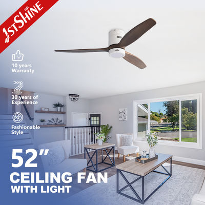 satın al 52 Inches Flush Mount LED Ceiling Fan With Light For Hotel Çevrimiçi üretim