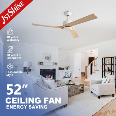 satın al Solid Wood Ceiling Fan 52 Inch with 3 Blades and DC Motor Featuring 6 Speed Remote Control for Residential and Commercial Spaces Çevrimiçi üretim