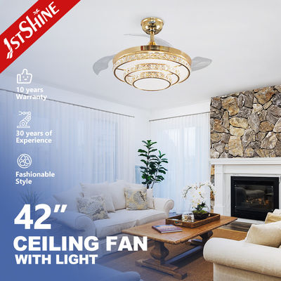 42inch ABS Blades Home Decorative Ceiling Fan with Hidden Blades and Remote Control Switch