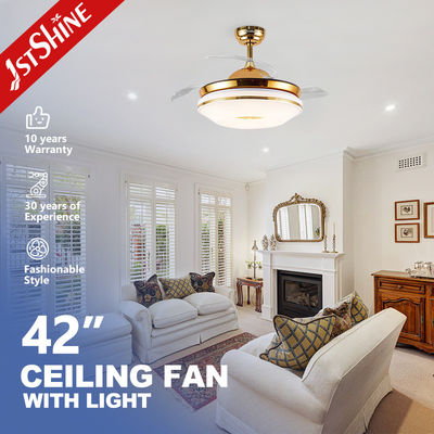 İyi bir fiyat. Gizli bıçaklar 42 inç 60W LED tavan fanı daha az gürültü ve zarif ev dekorasyonu için çevrimiçi