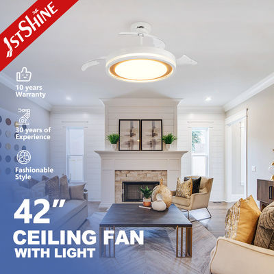 İyi bir fiyat. Beyaz Renkli Gizli Kanatlı ve PC Kanatlı Standart Rüzgar Modern Tarz LED Tavan Vantilatörü çevrimiçi