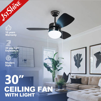 Ac Bakır Motoru 3 Mdf Blades Modern Küçük Tavan Fanları Çekme Zinciriyle