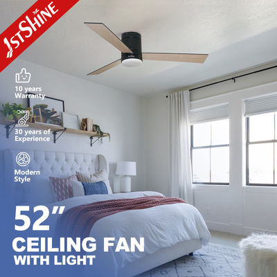İyi bir fiyat. CCC 52 Inch 3 Plywood Blades Flush Mount Ceiling Fan With Silent DC Motor (Sessiz DC Motoru İçin Fırlatılan Tavan Ventilatörü) çevrimiçi
