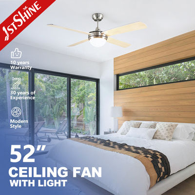 MDF Blade Modern Tavan Ventilatörü LED Işık Salon İçin Çağdaş Ventilatörler
