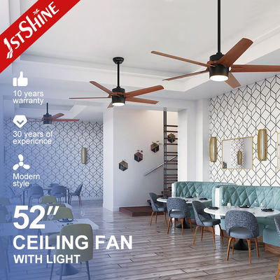 10-Year Motor 52-Inch 5-Blade LED Ceiling Fan with 3 Color Lighting and ABS Blades