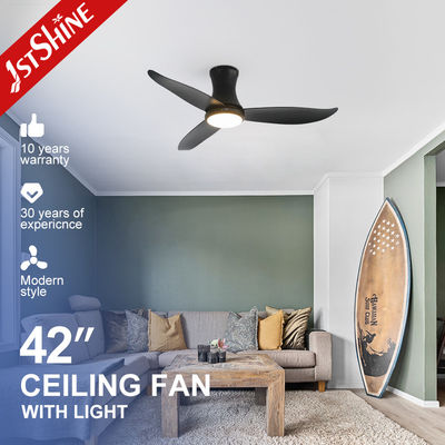 Remote Controlled 42 Inch LED Ceiling Fan with ABS Blades and 3 Color Light Source
