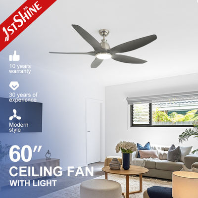 Enerji tasarrufu sağlayan sönülebilir LED tavan fanı Mulit renkler/OEM 10 Motor 5 Plastik bıçaklar için