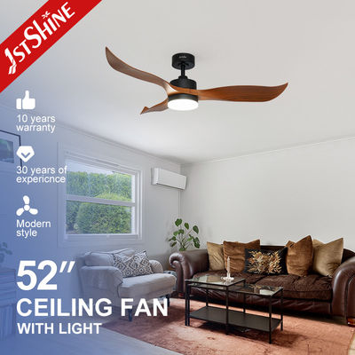6 Speed Remote Control Plastic Decorative Ceiling Fan With 18W LED Light