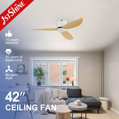 Uzaktan kumanda Küçük LED Tavan Ventilatörü Düşük Tavan Odası 3 Blade Plastik Tavan Ventilatörü