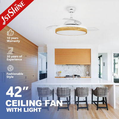 Elegant 42 Inch Chandelier Hidden Blade Tavan Ventilatörü 2- ve Dimmer uyumlu