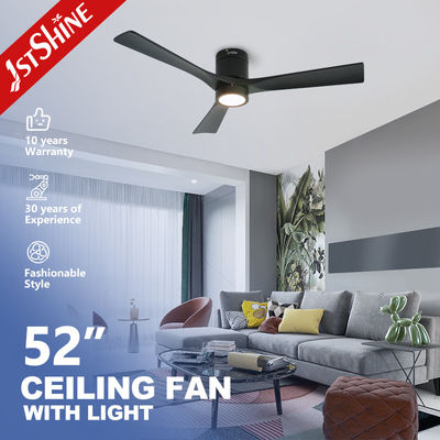 LED Işık ile Düşük Profilli 52 inç Dekoratif Gömme Montajlı Tavan Fanı
