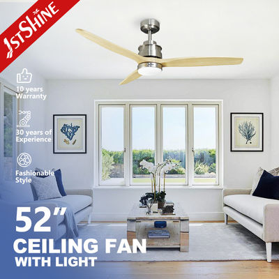 İyi bir fiyat. 1stshine 52 inç 132cm Modern Ahşap Blade LED Işıkları Enerji tasarrufu DC ile tavan fanı çevrimiçi