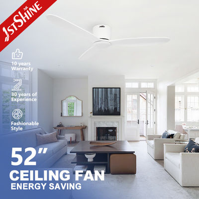 Basitlik 3 bıçaklı Katı Ahşap Uygulama Kontrolü Tavan Ventilatörü 35W Saf Bakır DC Motoru ile