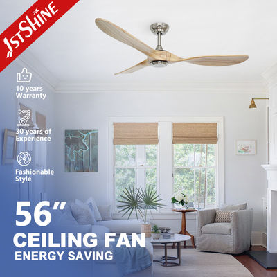 1stshine 56'' Ahşap Tavan Vantilatörü, Doğal Rüzgar Enerjisi ve Yüksek Hızlı Güç Tasarrufu