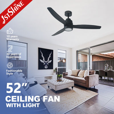 Uzaktan kumanda 220V 50HZ 6 Hızlı LED Tavan Ventilatörü 3 Ahşap Kılıçlı