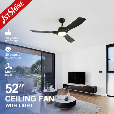 52 inç modern oturma odası tavan fanı ile LED ışık plastik bıçak DC motor