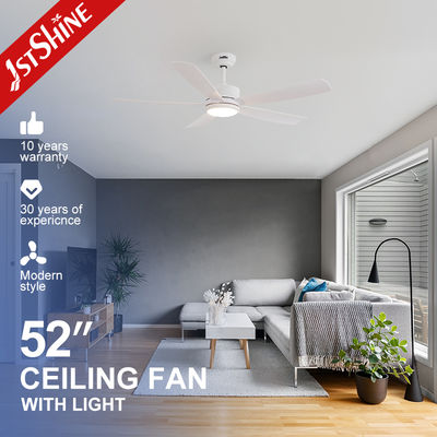 İyi bir fiyat. Modern White Ceiling Fan With Light For Living Room ABS blade çevrimiçi